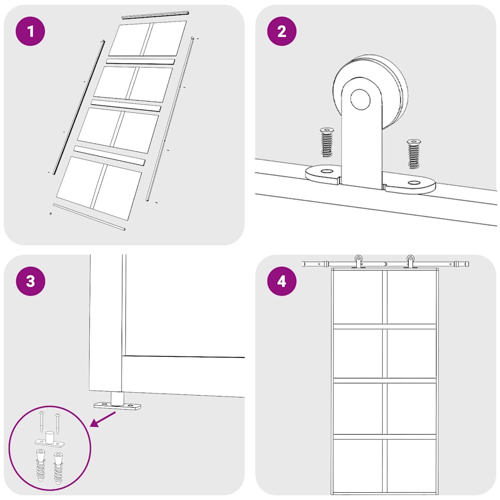 vidaXL Συρόμενη Πόρτα Χρυσή 102,5x205 εκ. από Γυαλί ESG και Αλουμίνιο