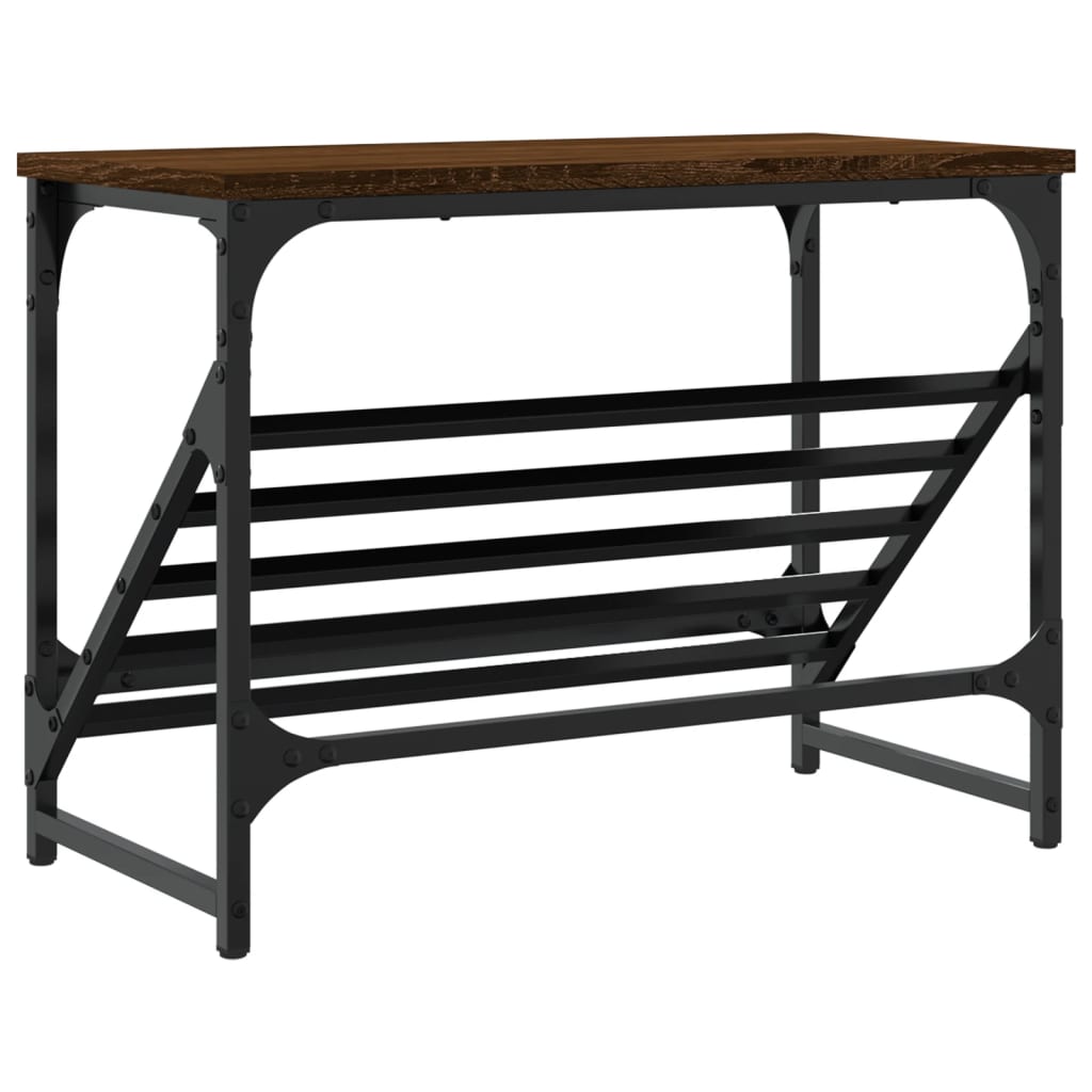 vidaXL Παπουτσοθήκη Καφέ Δρυς 60x30x45 εκ. Επεξεργασμένο Ξύλο