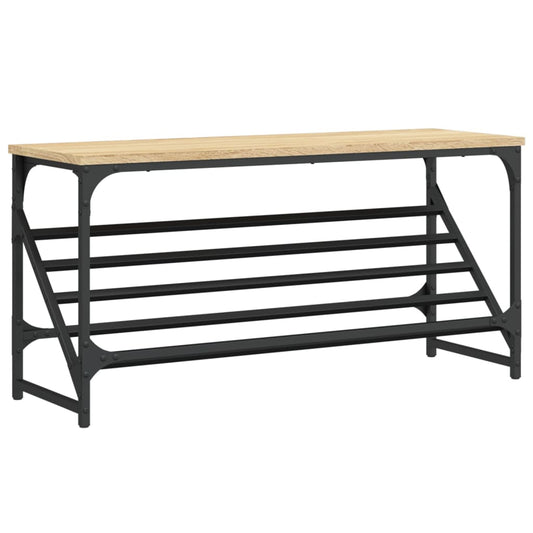 vidaXL Παπουτσοθήκη Sonoma Δρυς 90 x 30 x 45 εκ. Επεξεργασμένο Ξύλο