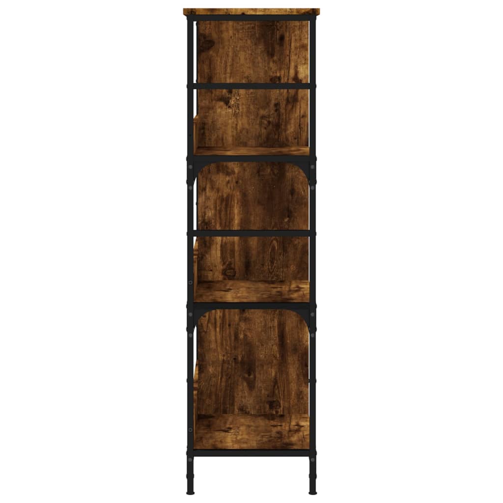 vidaXL Βιβλιοθήκη Καπνιστή Δρυς 78,5x33x117,5 εκ. Επεξεργασμένο Ξύλο