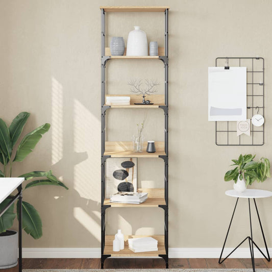 vidaXL Βιβλιοθήκη Sonoma Δρυς 50x33x188,5 εκ. από Τεχνητό Ξύλο