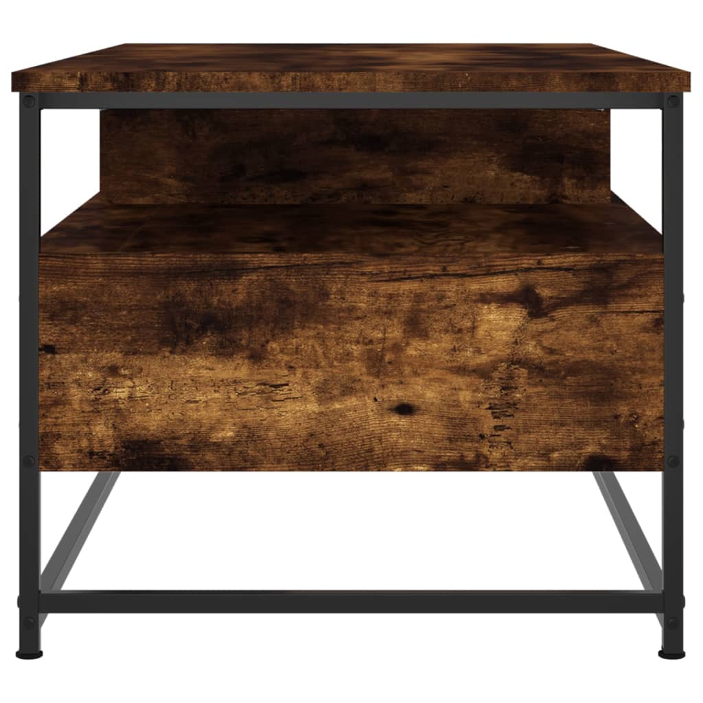 vidaXL Τραπεζάκι Σαλονιού Καπνιστή Δρυς 100 x 51x 45 εκ. Επεξεργ. Ξύλο