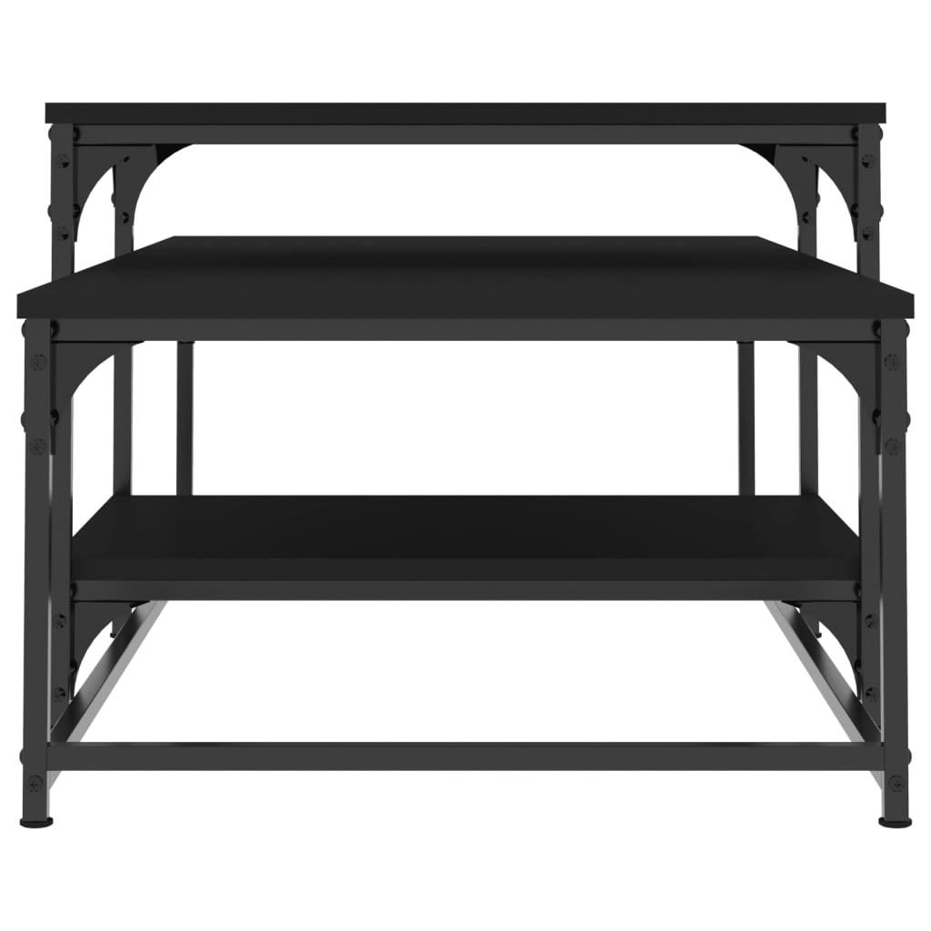 vidaXL Τραπεζάκι Σαλονιού Μαύρο 102 x 60 x 45 εκ. από Επεξεργ. Ξύλο