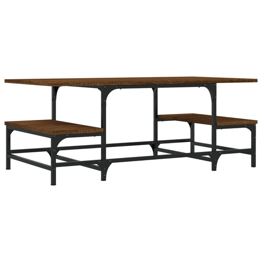 vidaXL Τραπεζάκι Σαλονιού Καφέ Δρυς 100x50,5x40 εκ. Επεξεργασμένο Ξύλο