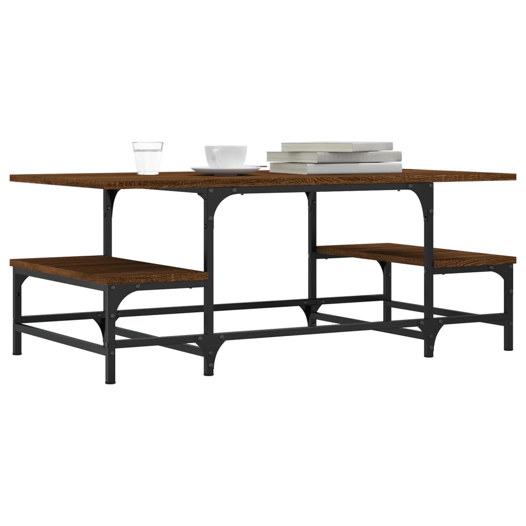 vidaXL Τραπεζάκι Σαλονιού Καφέ Δρυς 100x50,5x40 εκ. Επεξεργασμένο Ξύλο