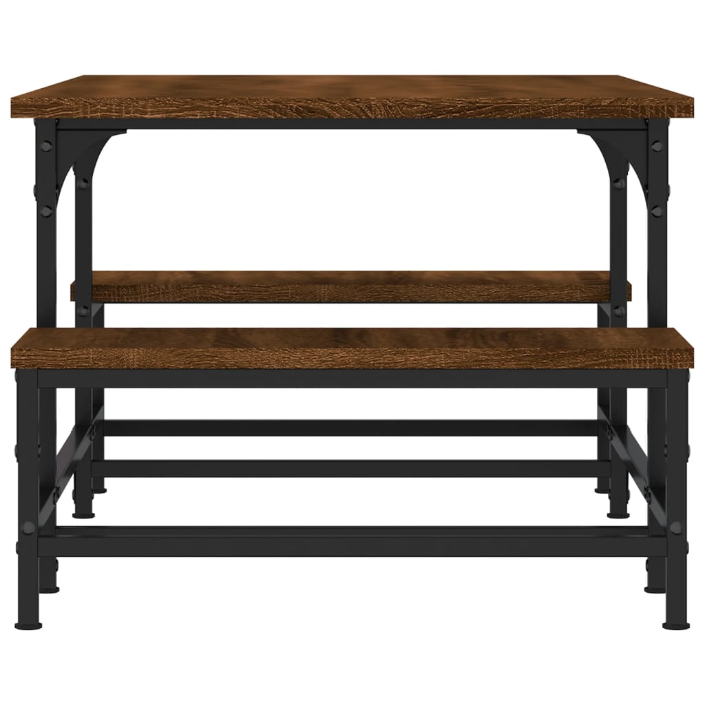 vidaXL Τραπεζάκι Σαλονιού Καφέ Δρυς 100x50,5x40 εκ. Επεξεργασμένο Ξύλο