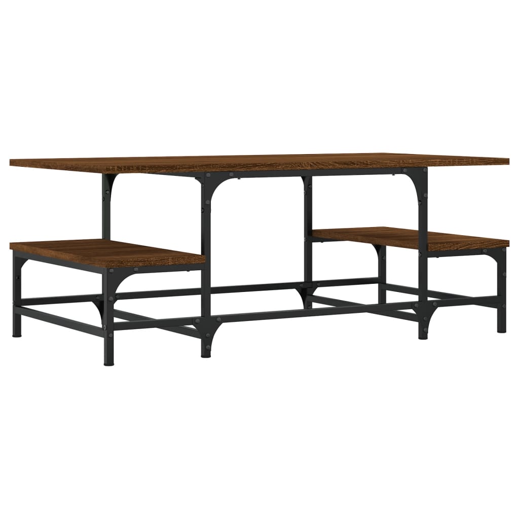 vidaXL Τραπεζάκι Σαλονιού Καφέ Δρυς 100x50,5x40 εκ. Επεξεργασμένο Ξύλο