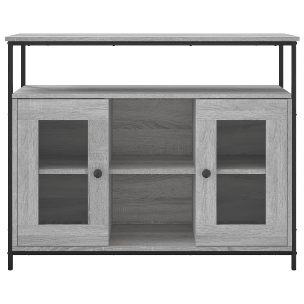 vidaXL Μπουφές Γκρι Sonoma 100x35x80 εκ. από Επεξεργασμένο Ξύλο