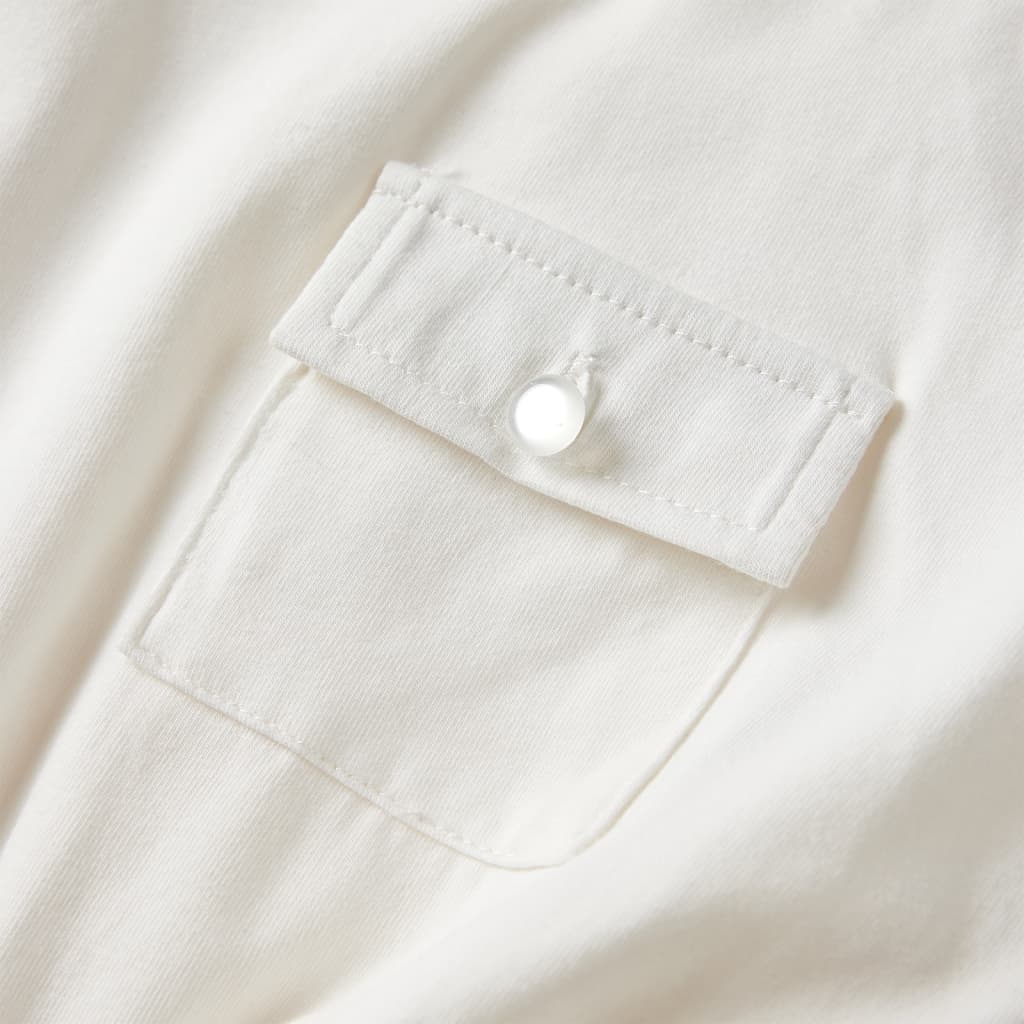 Φόρεμα Παιδικό Κοντομάνικο Εκρού 128