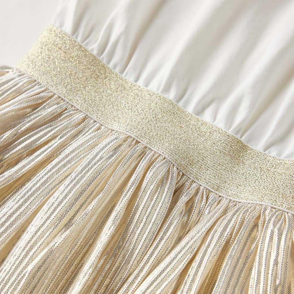 Φόρεμα Παιδικό Κοντομάνικο Εκρού 128