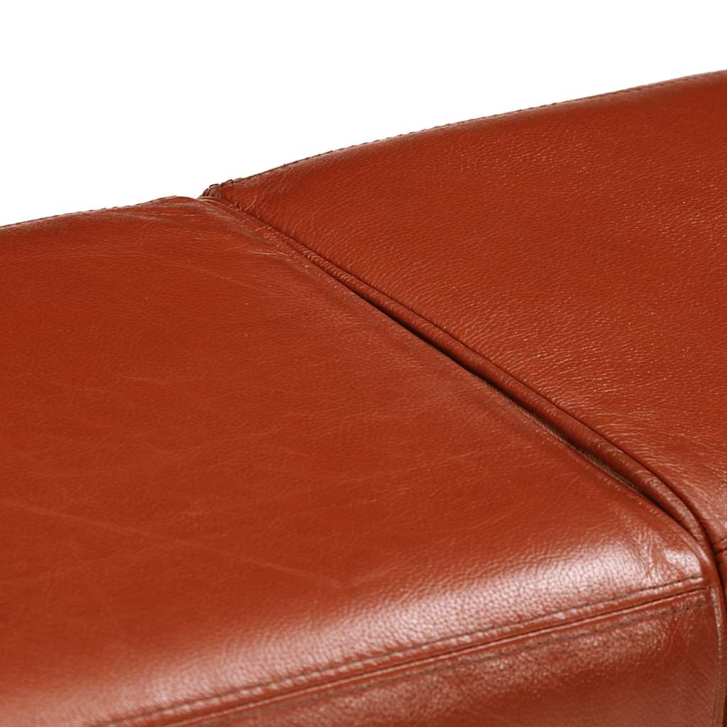vidaXL Πάγκος Γυμναστικής Καφέ 160 εκ. από Γνήσιο Δέρμα