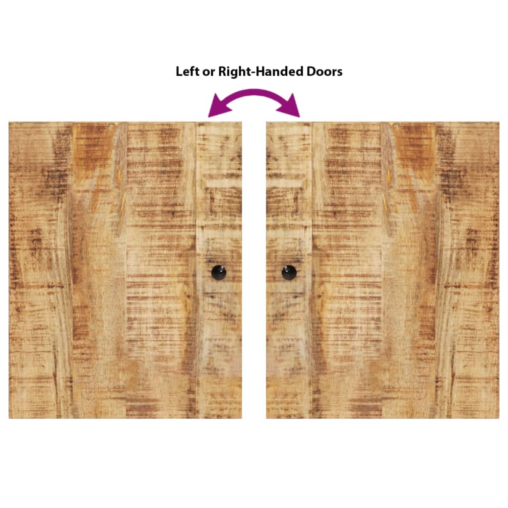 vidaXL Έπιπλα Μπάνιου Σετ 5 Τεμαχίων από Μασίφ Ξύλο Μάνγκο