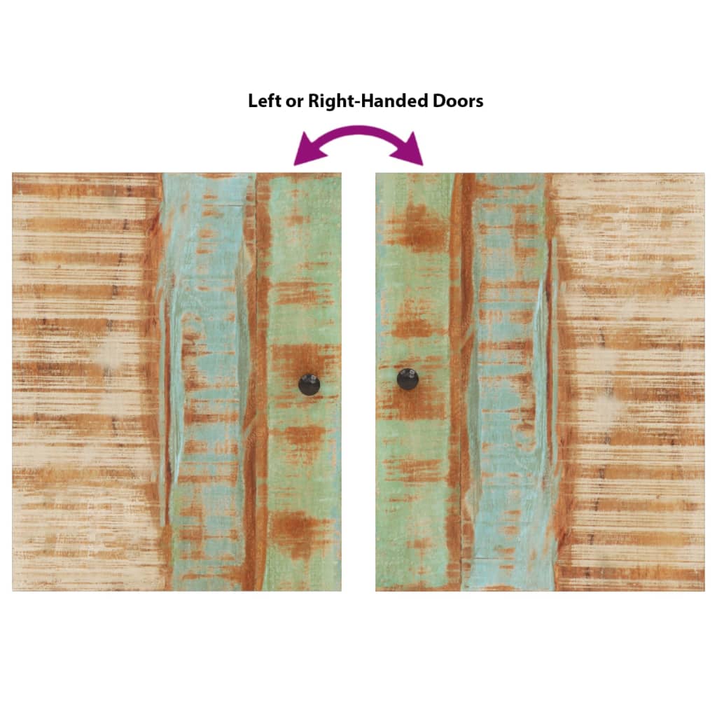 vidaXL Σετ Επίπλων Μπάνιου 5 Τεμαχίων από Μασίφ Ανακυκλωμένο Ξύλο