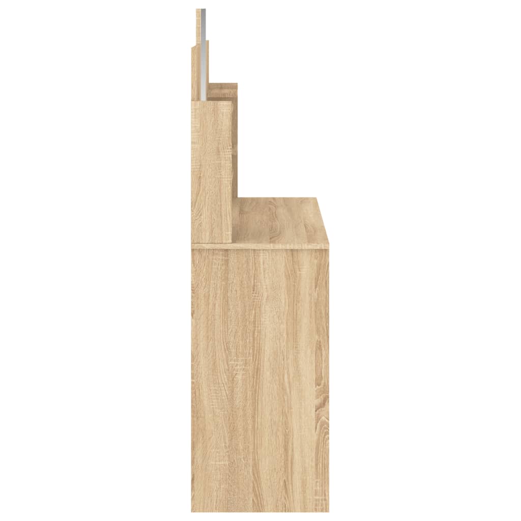 vidaXL Μπουντουάρ με Καθρέφτη Sonoma Δρυς 96 x 39 x 142 εκ.