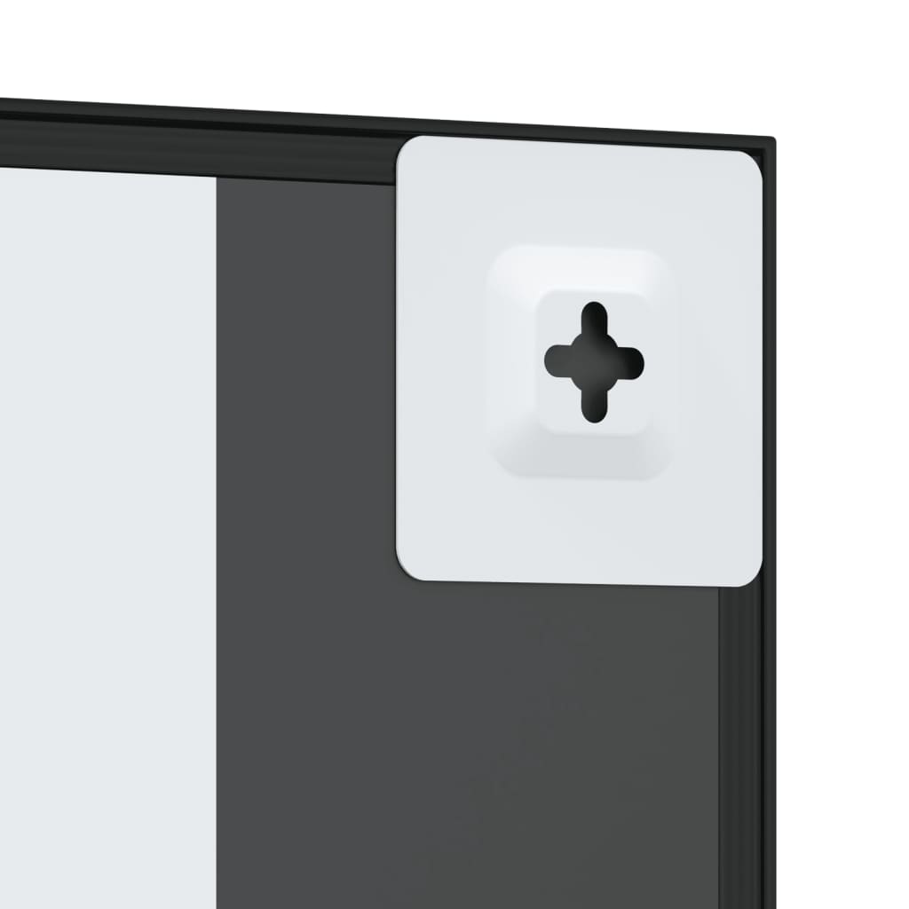 vidaXL Καθρέφτης Ορθογώνιος Μαύρος 30 x 40 εκ. από Σίδερο