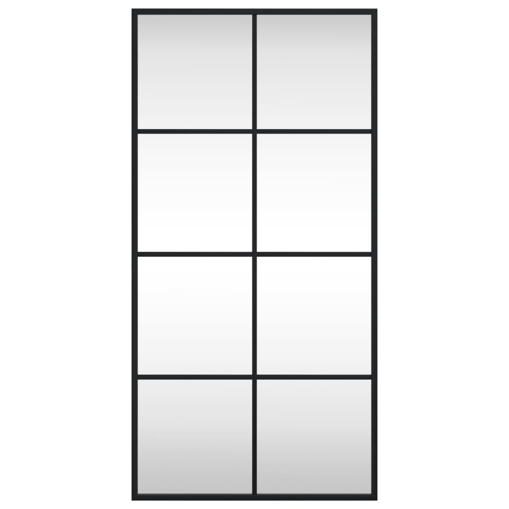 vidaXL Καθρέφτης Ορθογώνιος Μαύρος 40 x 80 εκ. από Σίδερο