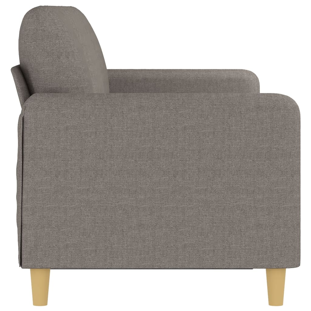 vidaXL Καναπές Τριθέσιος Taupe 180 εκ. Υφασμάτινος