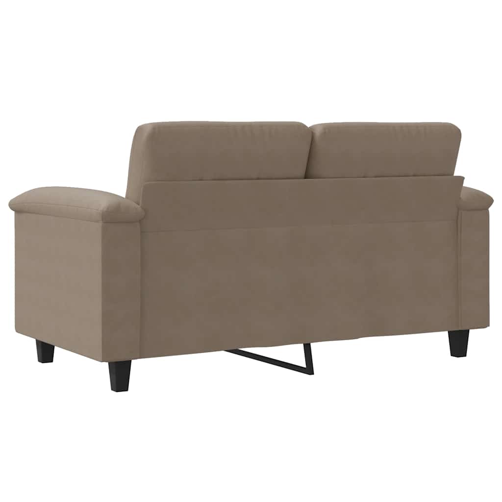 vidaXL Καναπές Διθέσιος Taupe 120 εκ. Ύφασμα μικροϊνών
