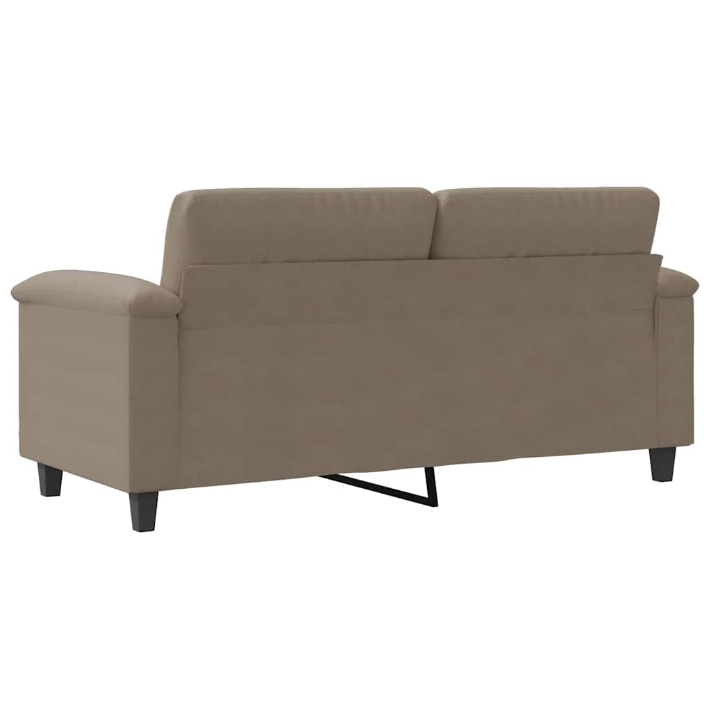 vidaXL Καναπές Διθέσιος Taupe 140 εκ. Ύφασμα μικροϊνών