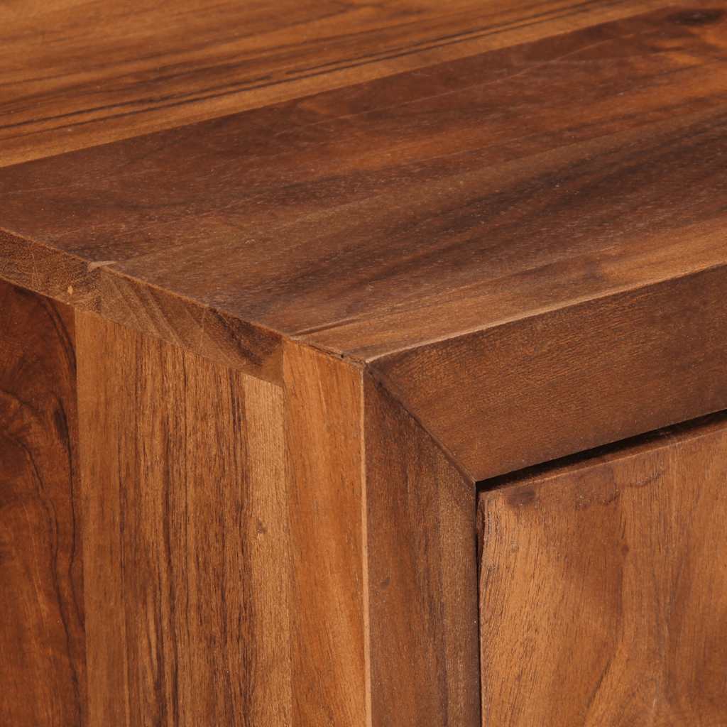 vidaXL Συρταριέρα Μελί Καφέ 70x35x70 εκ. Μασίφ Ξύλο Ακακίας