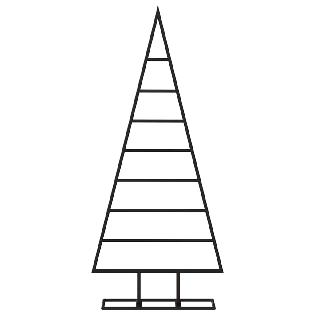 vidaXL Χριστουγεννιάτικο Δέντρο για Διακόσμηση Μαύρο 125 εκ. Μέταλλο
