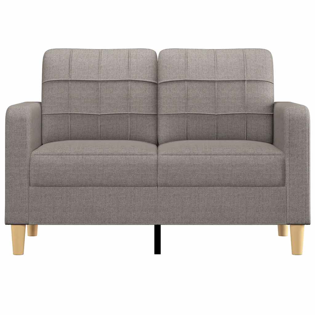 vidaXL Καναπές Διθέσιος Taupe 120 εκ. Υφασμάτινος