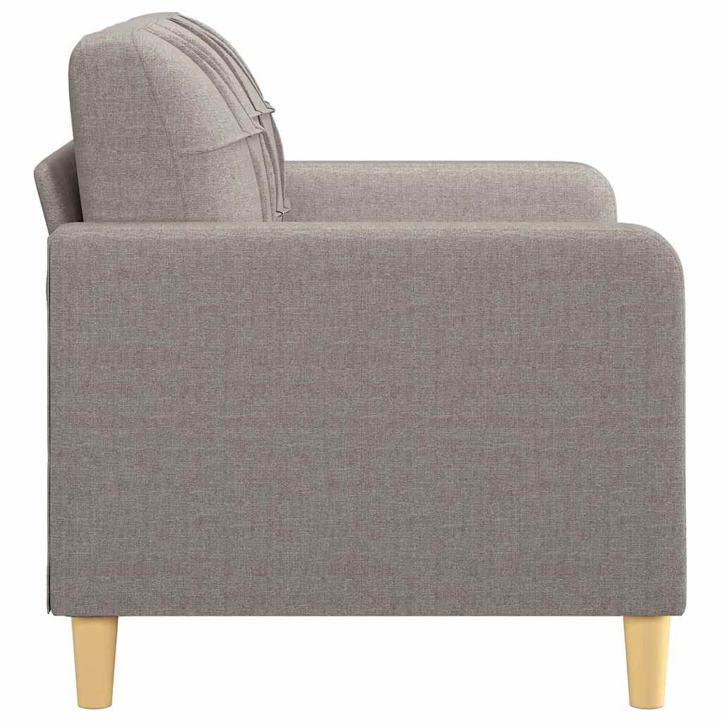 vidaXL Καναπές Διθέσιος Taupe 120 εκ. Υφασμάτινος