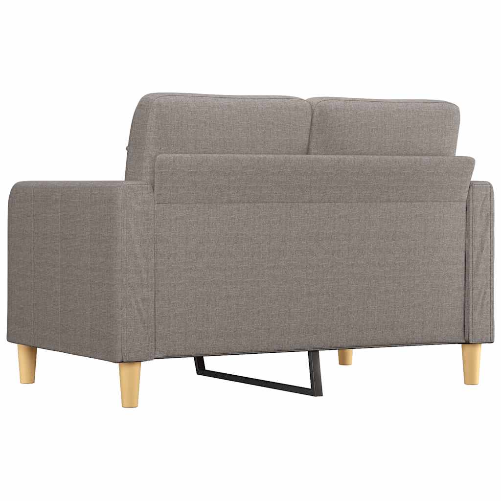 vidaXL Καναπές Διθέσιος Taupe 120 εκ. Υφασμάτινος