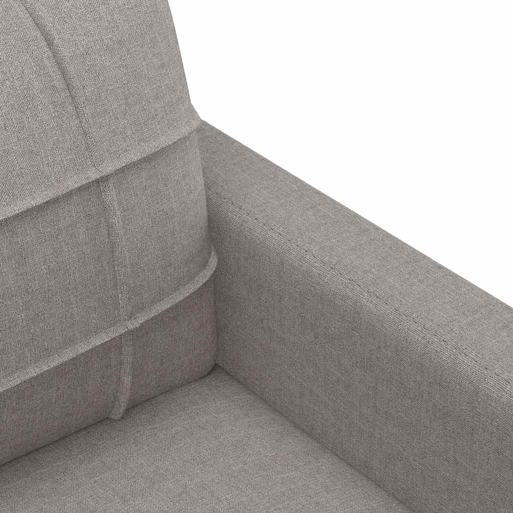 vidaXL Καναπές Διθέσιος Taupe 120 εκ. Υφασμάτινος