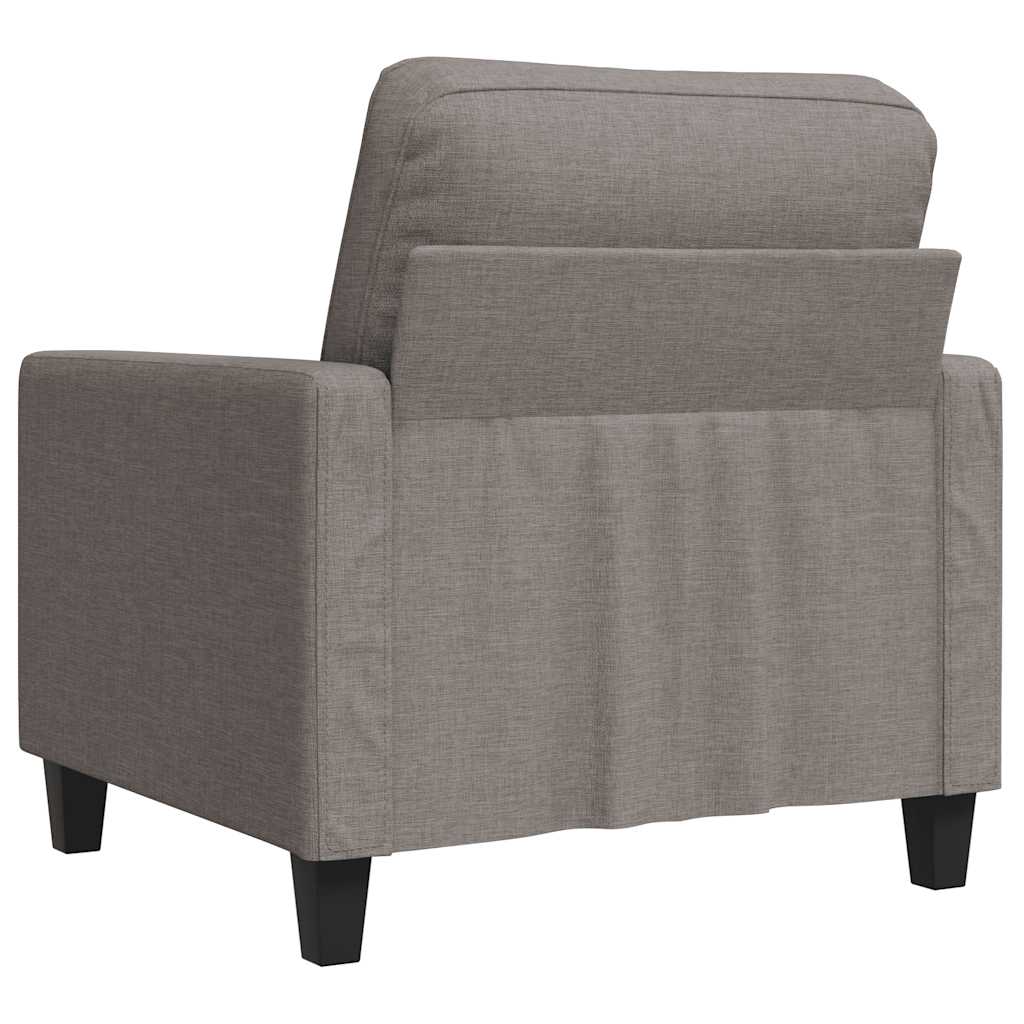 vidaXL Πολυθρόνα Taupe 60 εκ. Υφασμάτινη