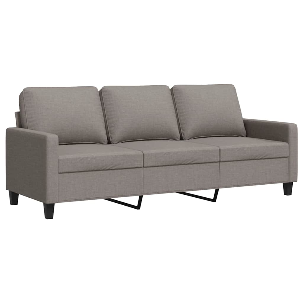 vidaXL Καναπές Τριθέσιος Taupe 180 εκ. Υφασμάτινος