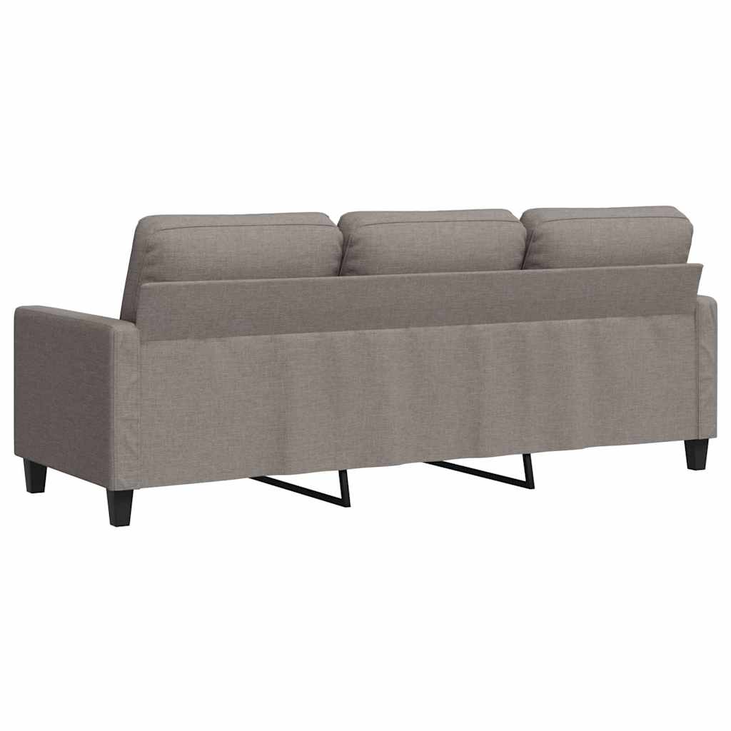 vidaXL Καναπές Τριθέσιος Taupe 180 εκ. Υφασμάτινος