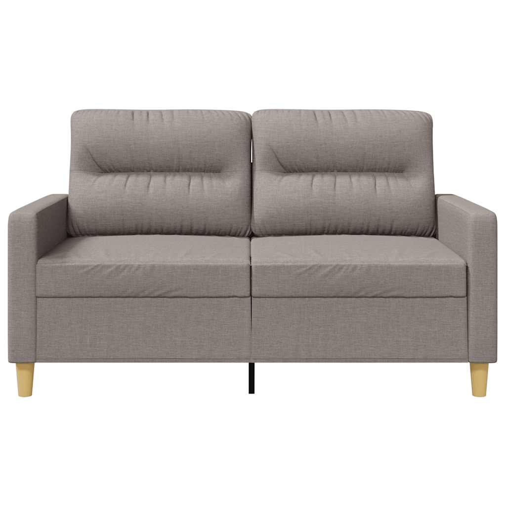 vidaXL Καναπές Διθέσιος Taupe 120 εκ. Υφασμάτινος