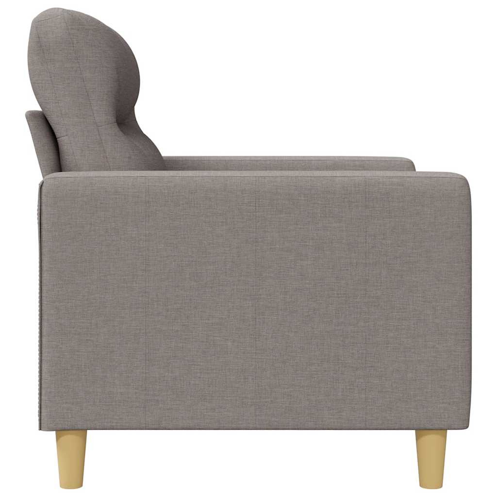 vidaXL Καναπές Διθέσιος Taupe 120 εκ. Υφασμάτινος