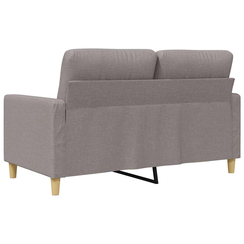 vidaXL Καναπές Διθέσιος Taupe 120 εκ. Υφασμάτινος