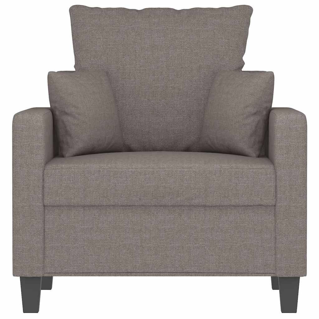 vidaXL Πολυθρόνα Taupe 60 εκ. Υφασμάτινη