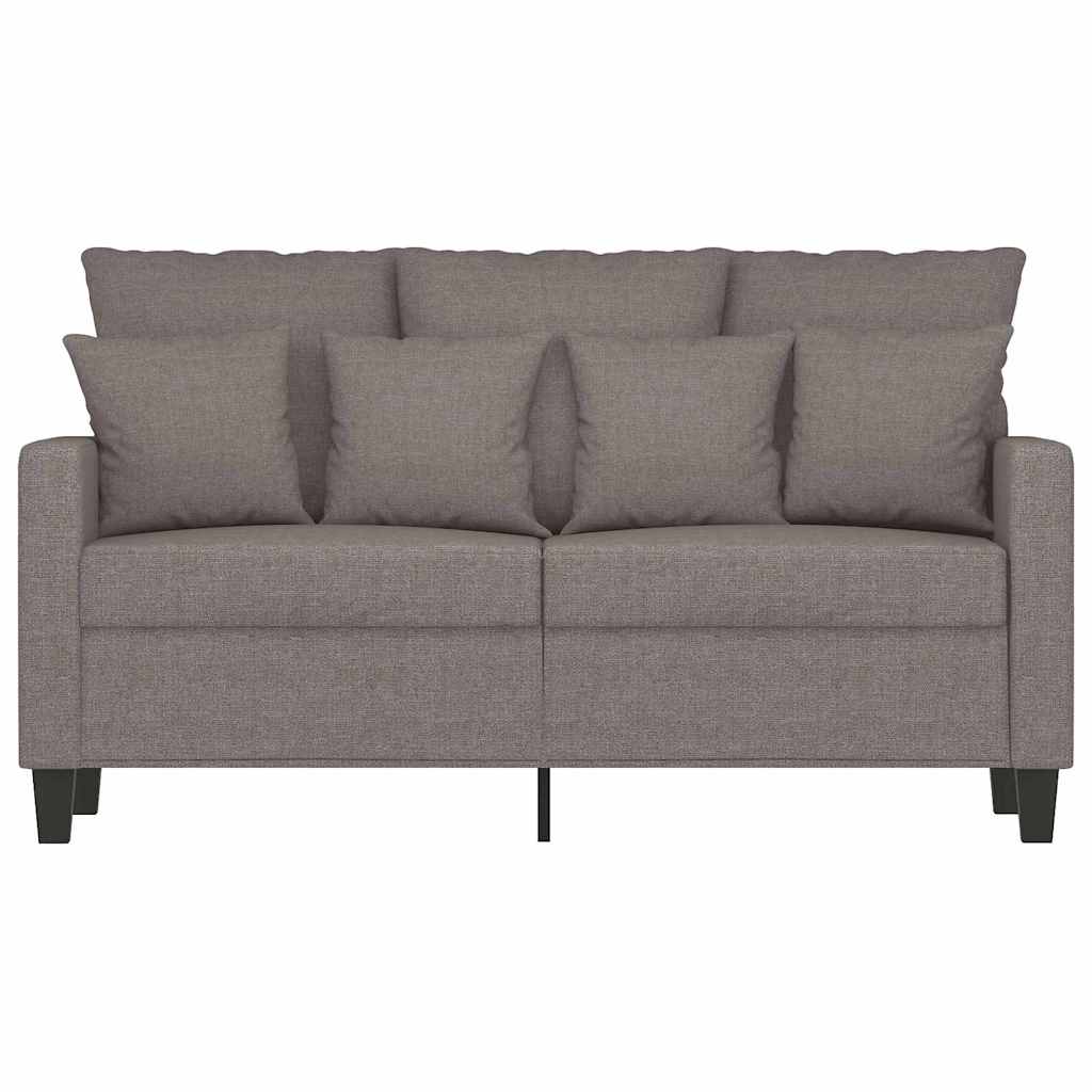 vidaXL Καναπές Διθέσιος Taupe 120 εκ. Υφασμάτινος