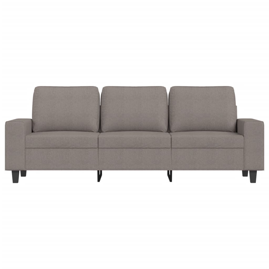 vidaXL Καναπές Τριθέσιος Taupe 180 εκ. Υφασμάτινος