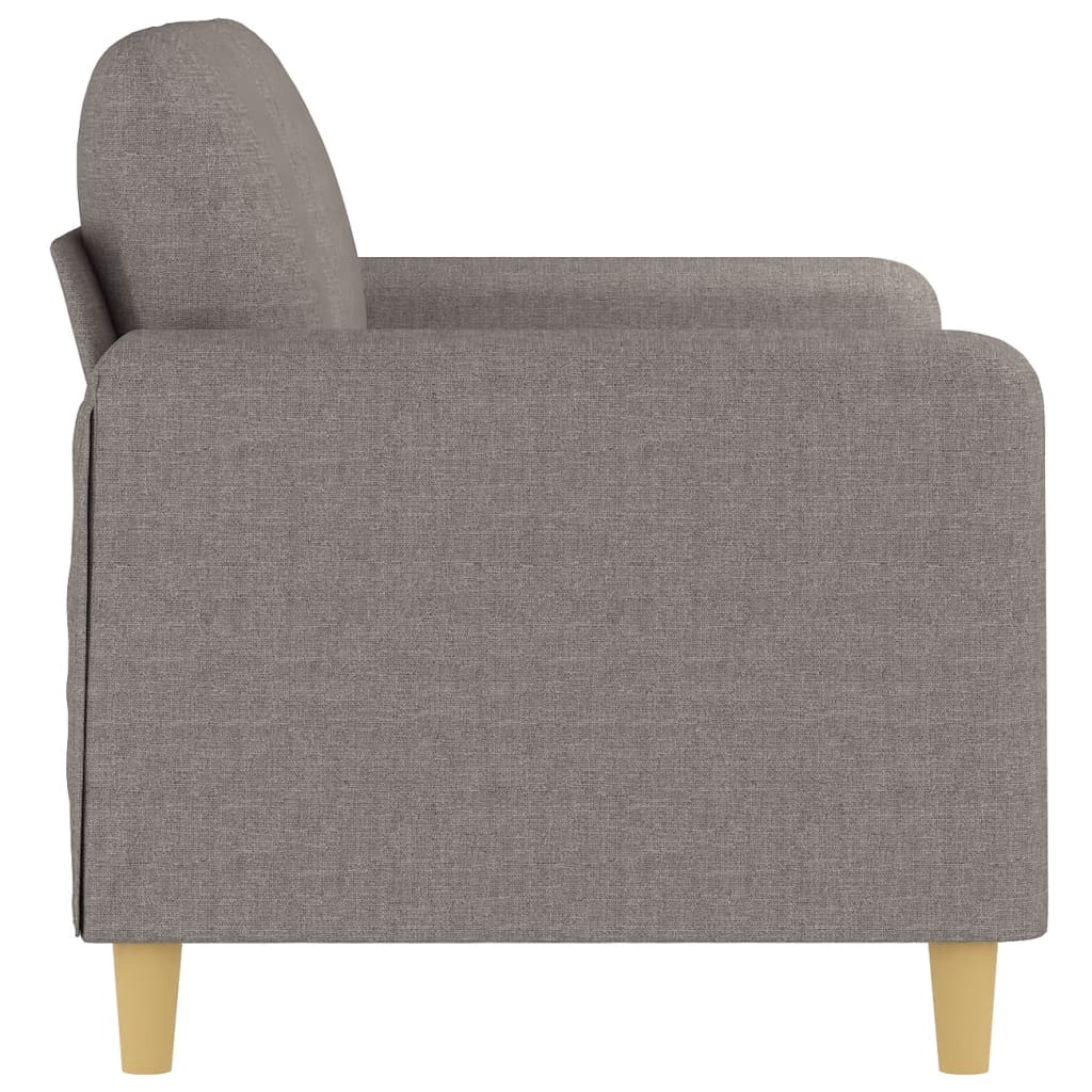 vidaXL Καναπές Διθέσιος Taupe 120 εκ. Υφασμάτινος