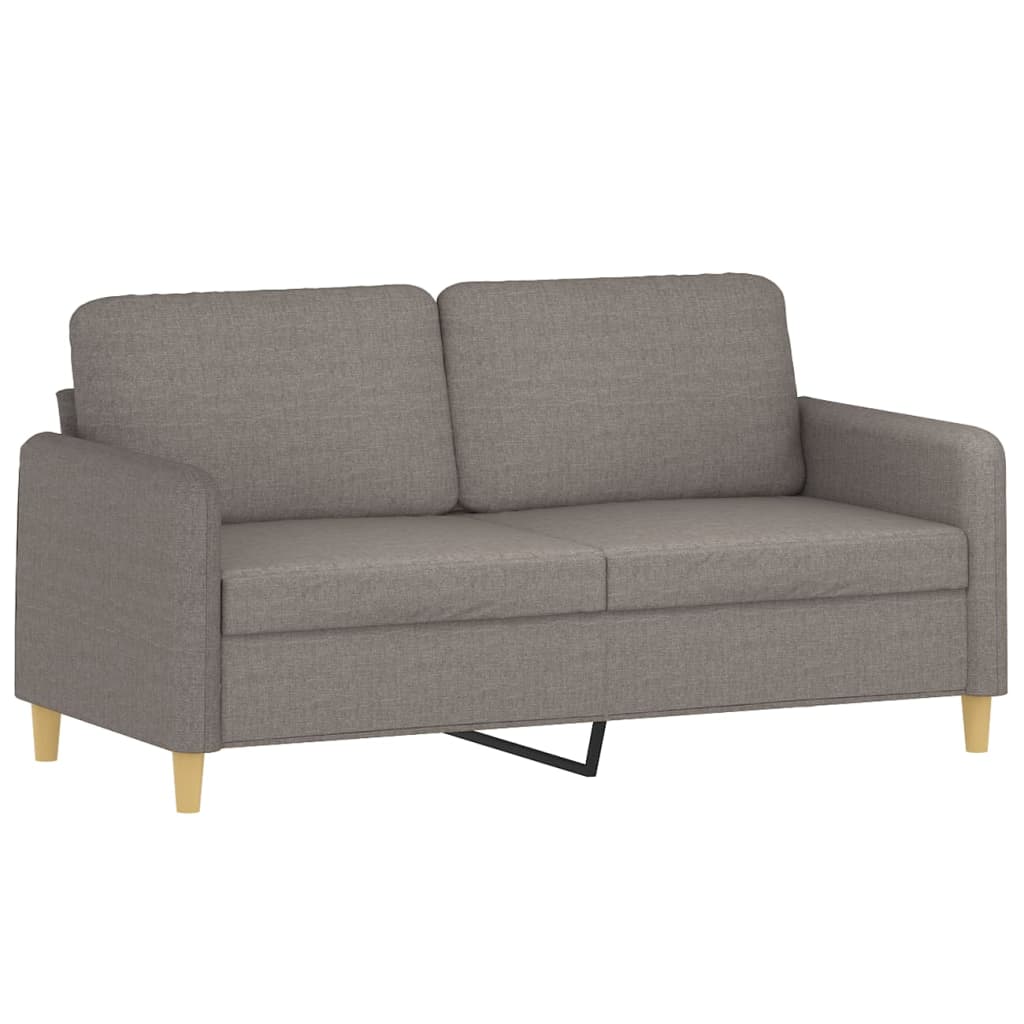 vidaXL Καναπές Διθέσιος Taupe 140 εκ. Υφασμάτινος