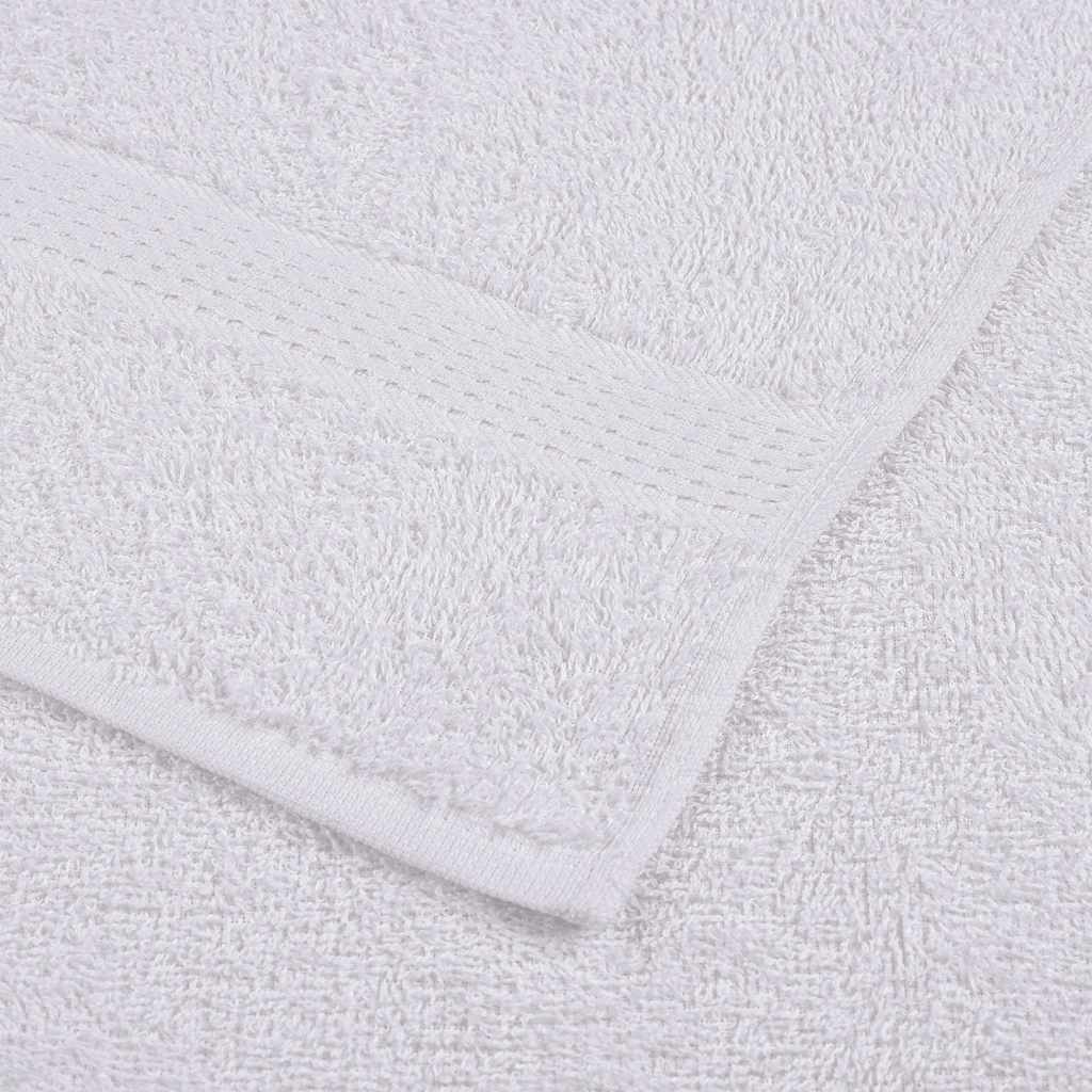 vidaXL Χειροπετσέτες FROGN 10 τεμ. Λευκό 50x100 εκ. 360 γρ./μ²
