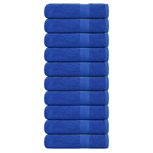 vidaXL Πετσέτες μπάνιου 10 Τεμ Μπλε 100x150 εκ. 360 γρ/μ² 100% Βαμβ.