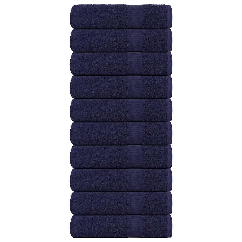 vidaXL Πετσέτες μπάνιου 10 Τεμ Μπλε 100x150 εκ. 360 γρ/μ² 100% Βαμβ.