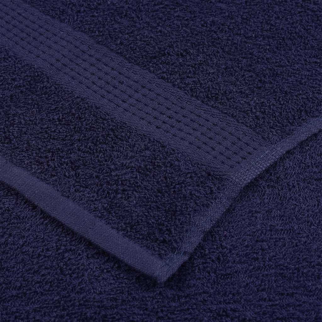 vidaXL Πετσέτες FROGN 10 τεμ. Μπλε Σκούρο Μπλε 100x200 εκ. 360 γρ./μ²