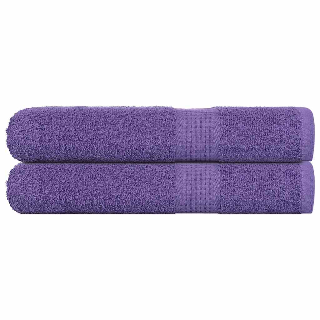 vidaXL Πετσέτες Σάουνας 2 Τεμ. Μοβ 80x200 εκ. 360 γρ/μ² 100% Βαμβ.