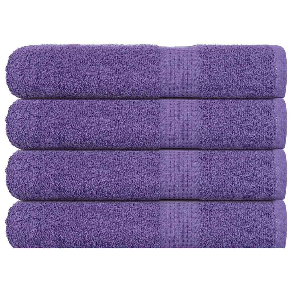 vidaXL Πετσέτες Σάουνας 4Τεμ. Μοβ 80x200 εκ. 360 γρ/μ² 100% Βαμβ.