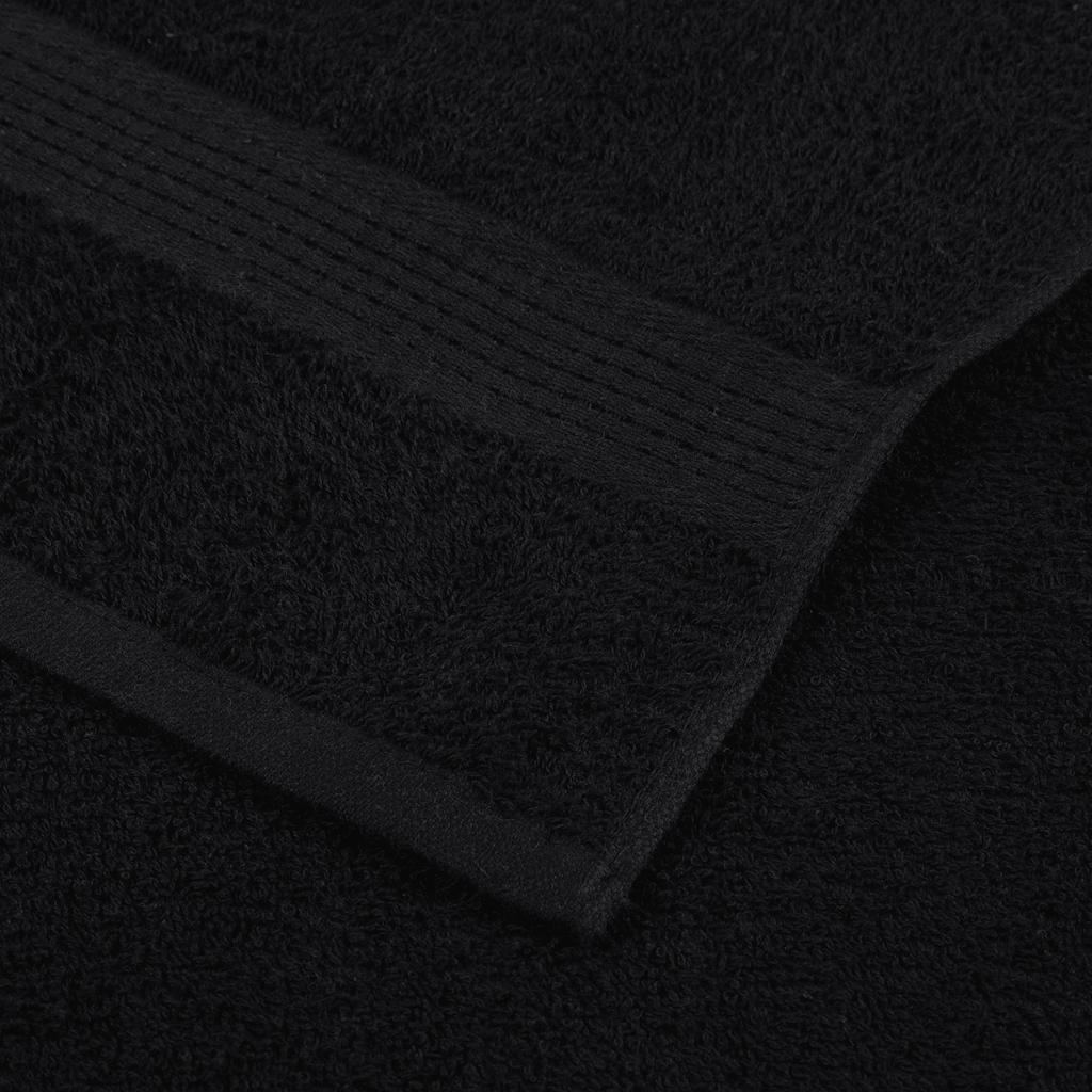 vidaXL Χειροπετσέτες FROGN 2 τεμ. Μαύρες 50x100 εκ. 360 γρ./τ.μ.
