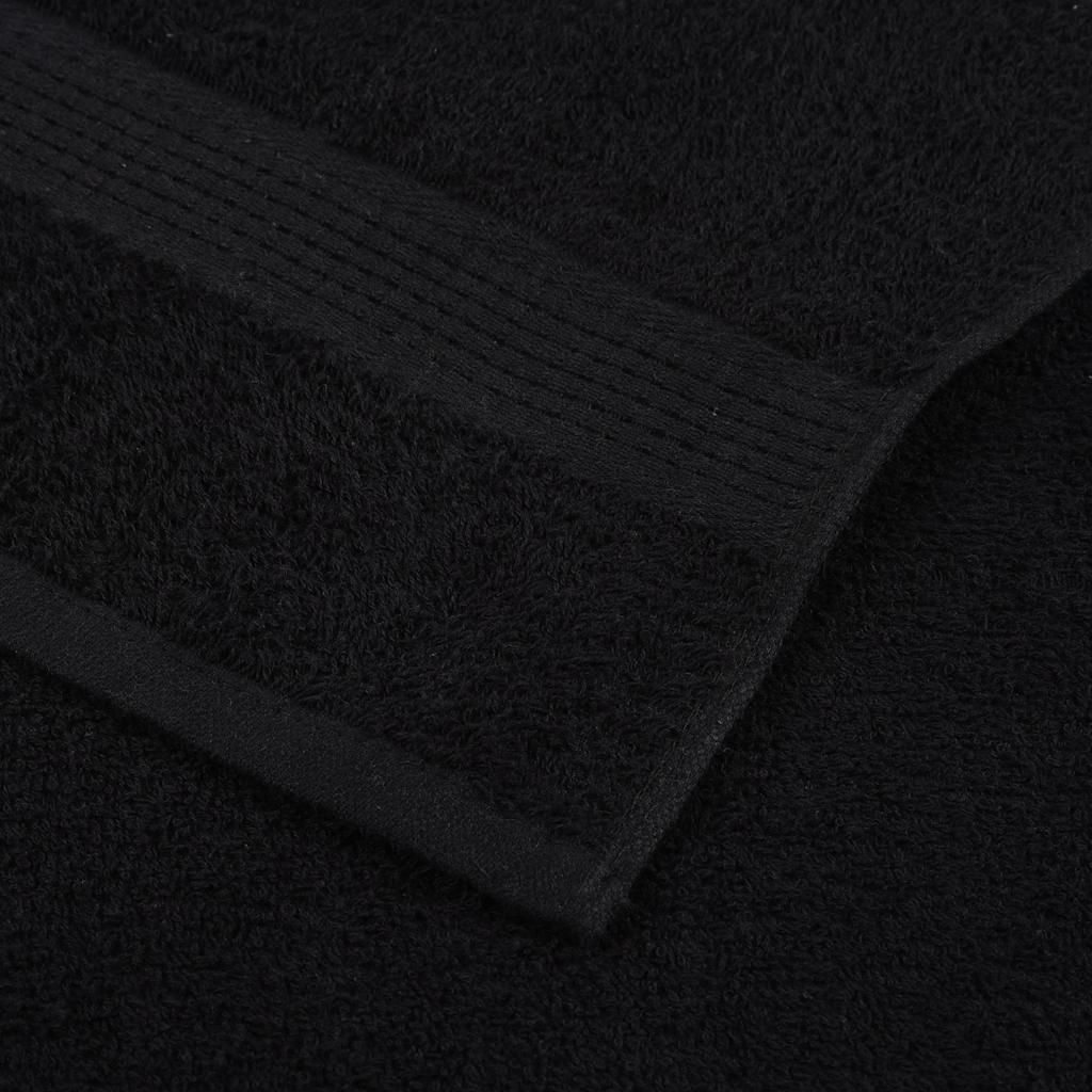 vidaXL Χειροπετσέτες FROGN 4 τεμ. Μαύρες 50x100 εκ. 360 γρ./τ.μ.