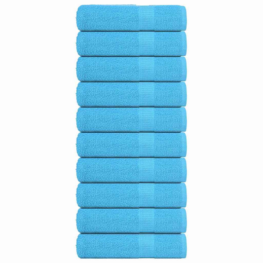 vidaXL Πετσέτες μπάνιου 10 Τεμ Τιρκουάζ 100x150εκ. 360γρ/μ² 100% Βαμβ.