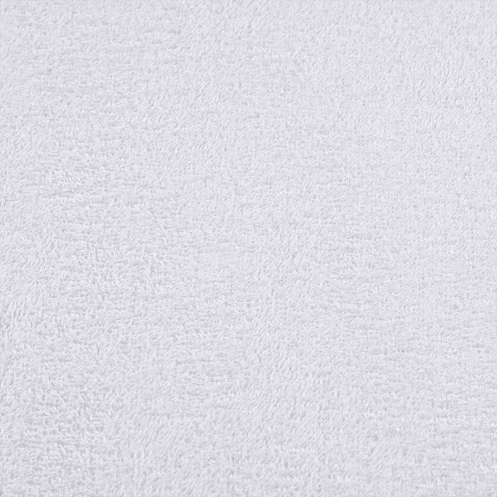 vidaXL σετ πετσετών 12 τεμαχίων Λευκό 360 gsm 100% βαμβάκι